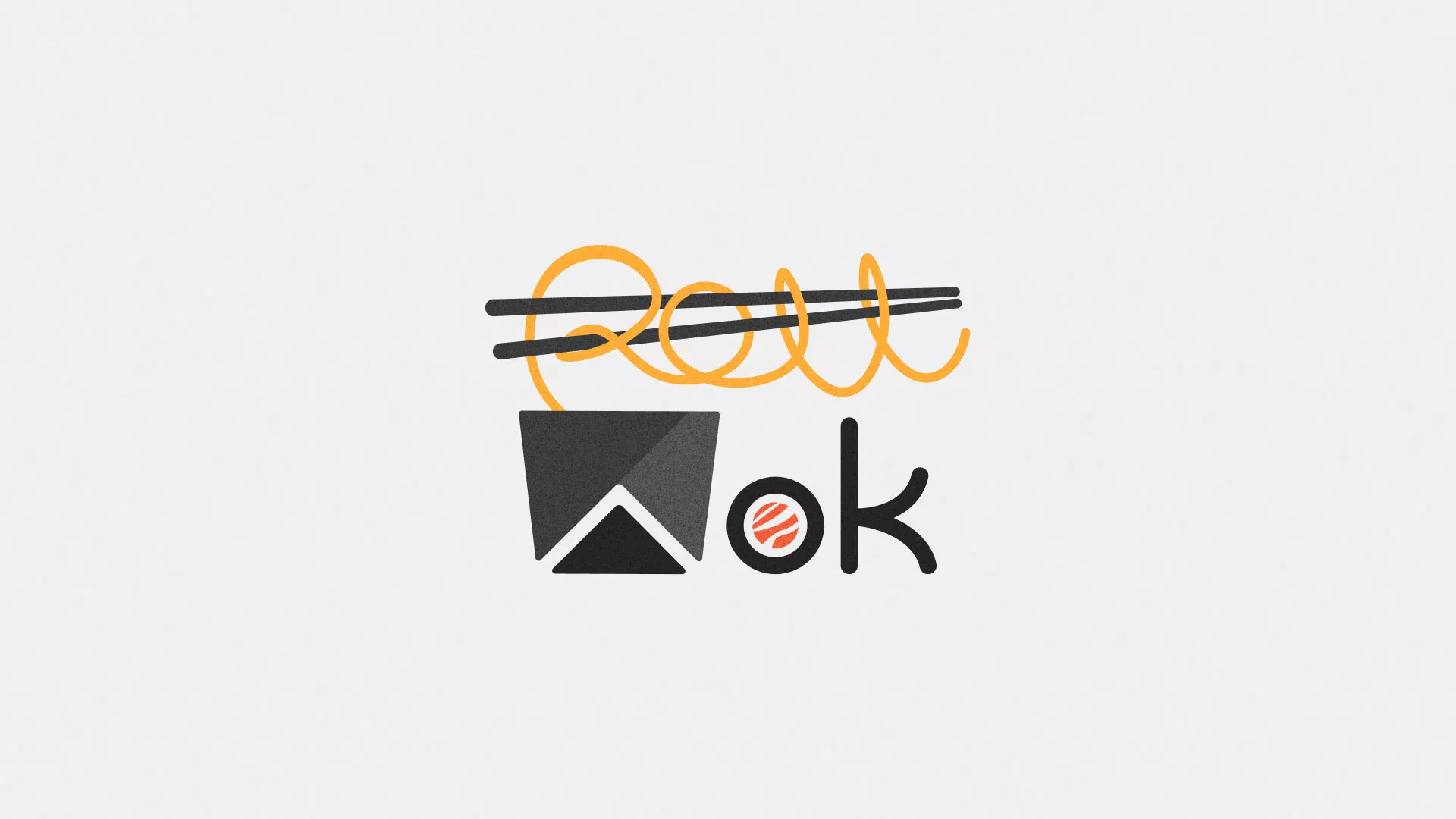 Разработка логотипа суши-бара «Roll Wok Club» в Ядрине